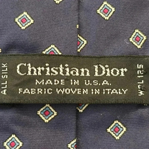 Christian Dior Silk Neck Tie Made In the USA - Picture 5 of 5